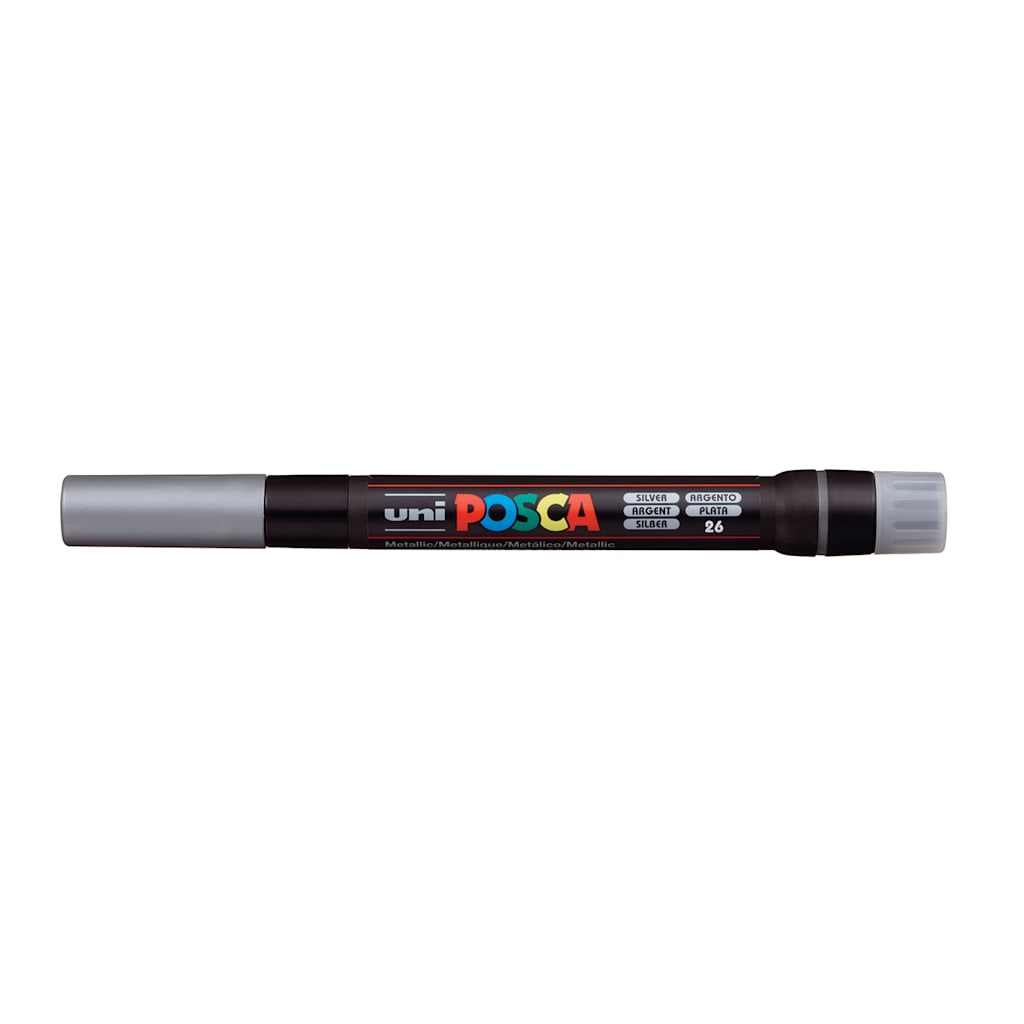 Posca Paint Marker PCF-350 Brush Silver