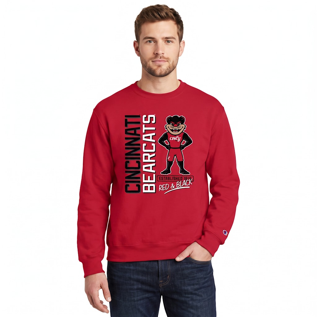 University of Cincinnati Bearcats Powerblend Crewneck Sweatshirt