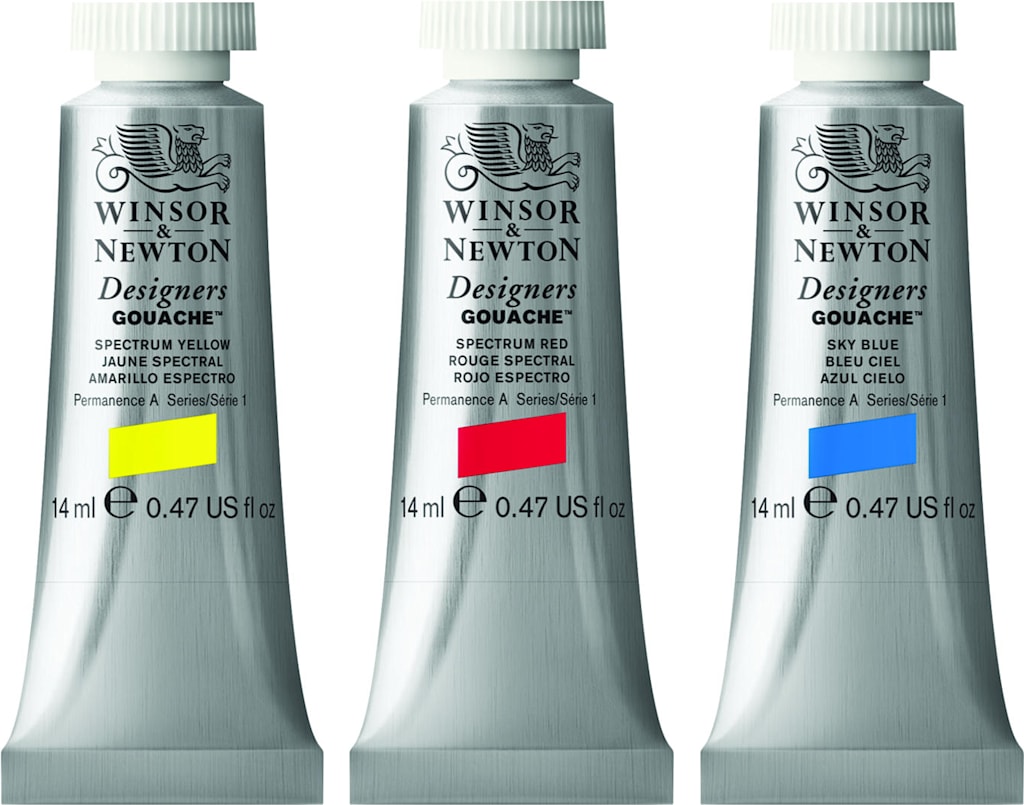 Designer Gouache 14M Permanent Green Middle-2