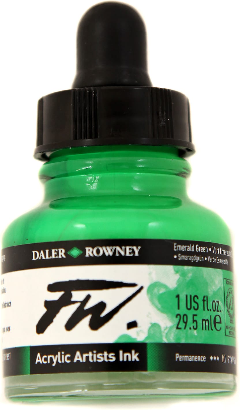 FW ACRYLIC INK 1OZ EMERALD GREEN