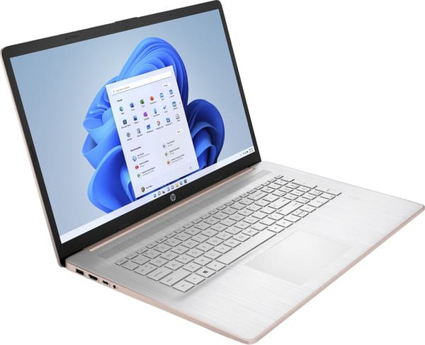 HP 17'' Notebook- Celeron N4120 QC, UMA, 4GB, 17.3'' HD+, Non-Touch, 256 GB SSD, MISC NO ODD Win 2017, 802.11ac 2x2 BT, HD Webcam, 1 Year Warranty Pale Rose Gold