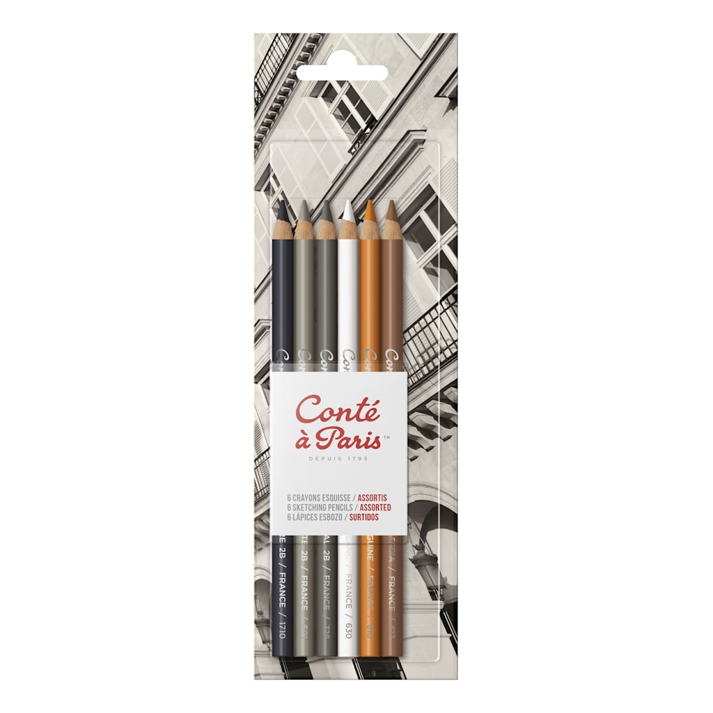 SKETCH PENCIL SET/6 CLASSIC