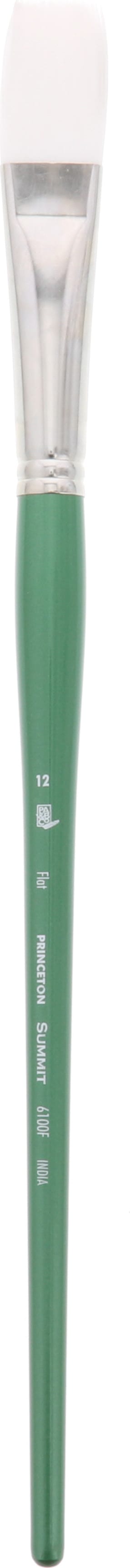 SUMMIT WHITE SYNTHETIC BRISTLE FLAT 12 LONG HANDLE