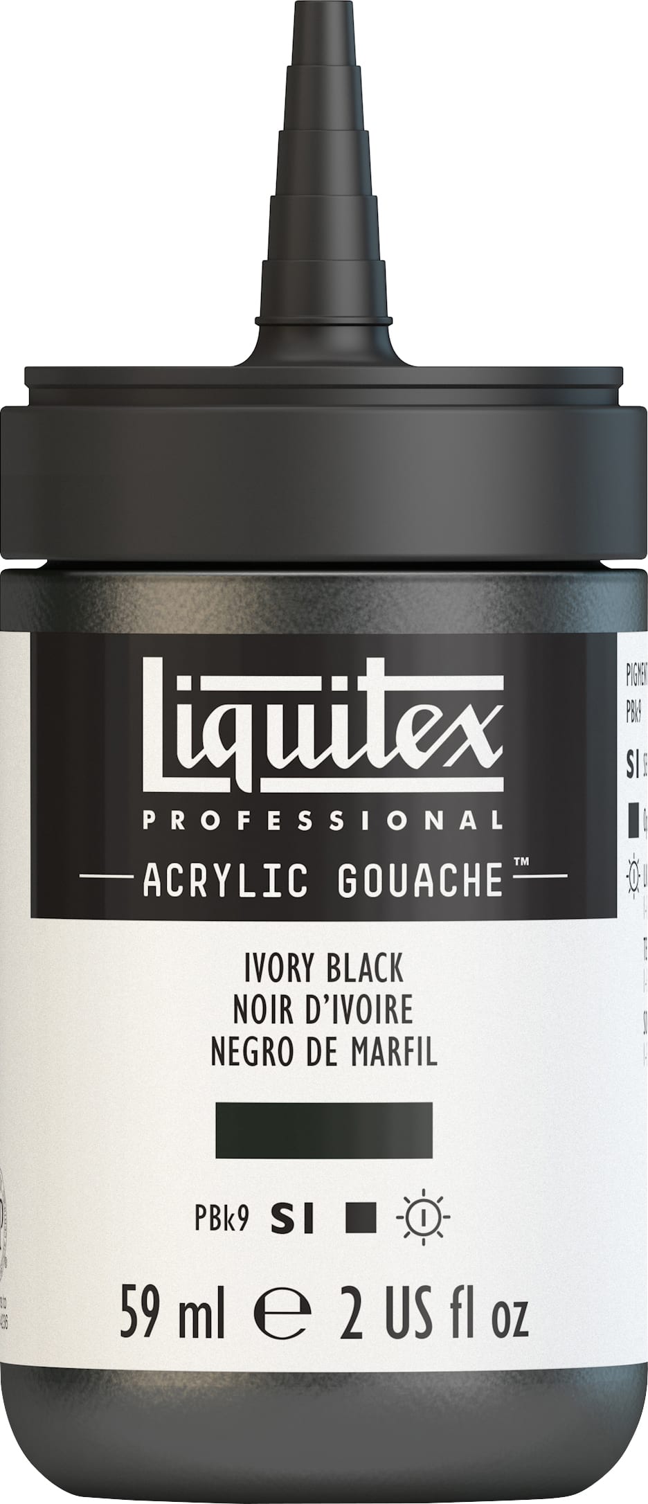 ACRYLIC GOUACHE 59ML IVORY BLACK