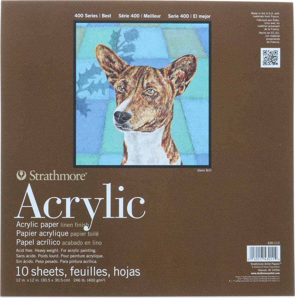 ACRYLIC 400 TAPEBOUND 12X12 10 SHEETS