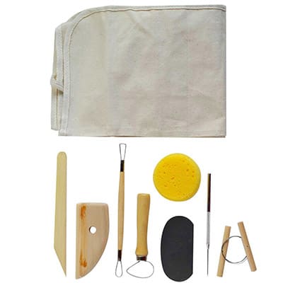 Art Advantage Pottery Tool Kit With Apron 8-Piece Set