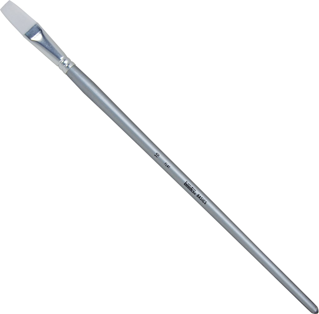 BASICS BRUSH FLAT #10 LONG HANDLE