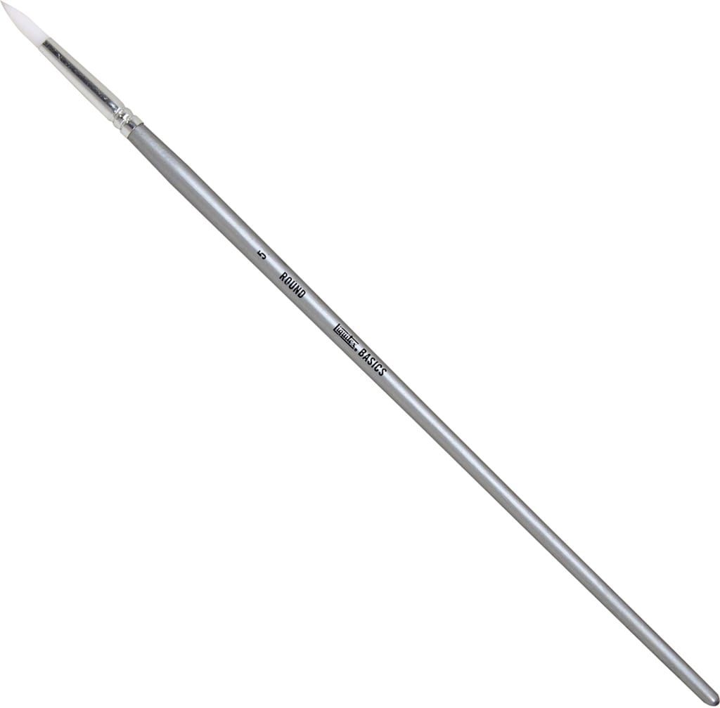 BASICS BRUSH ROUND #5 LONG HANDLE