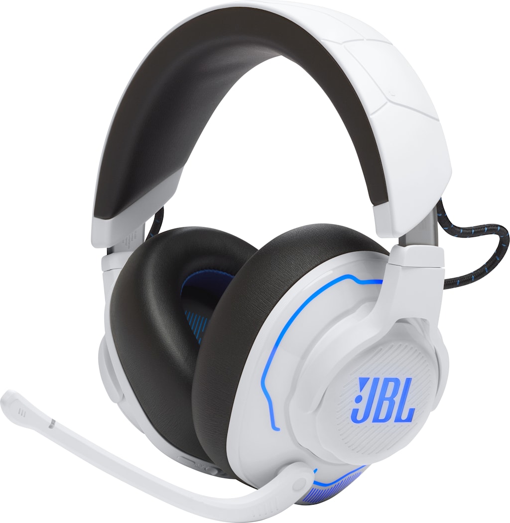 JBL QNTM 910P Gaming Headset, White/Blue