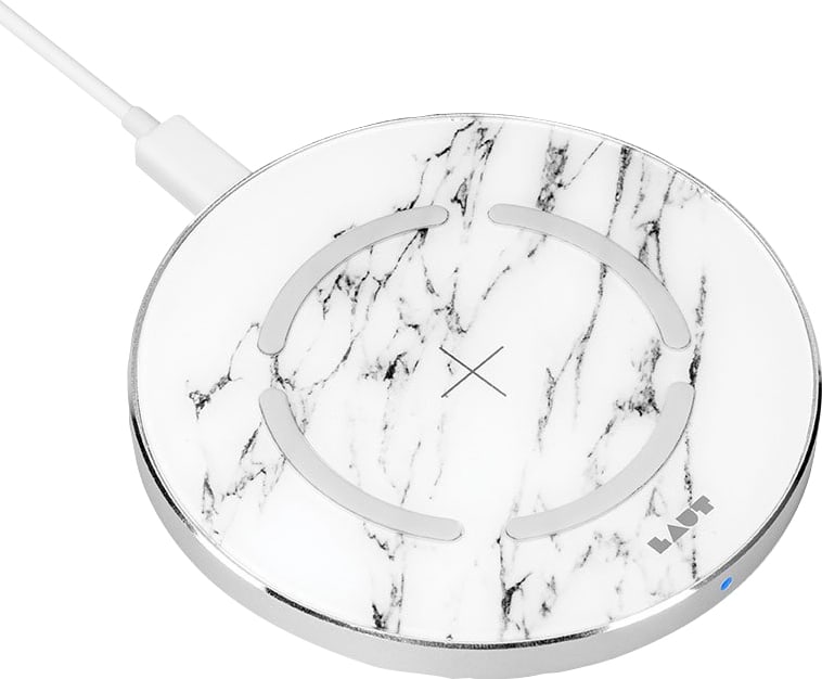 Laut Qi Base Wireless Charger, Marble White - ONLINE ONLY