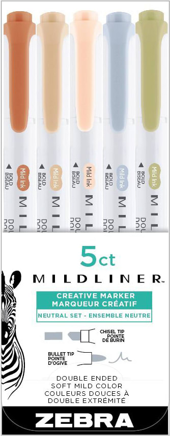 MILDLINER NEUTRAL ASST 5PK