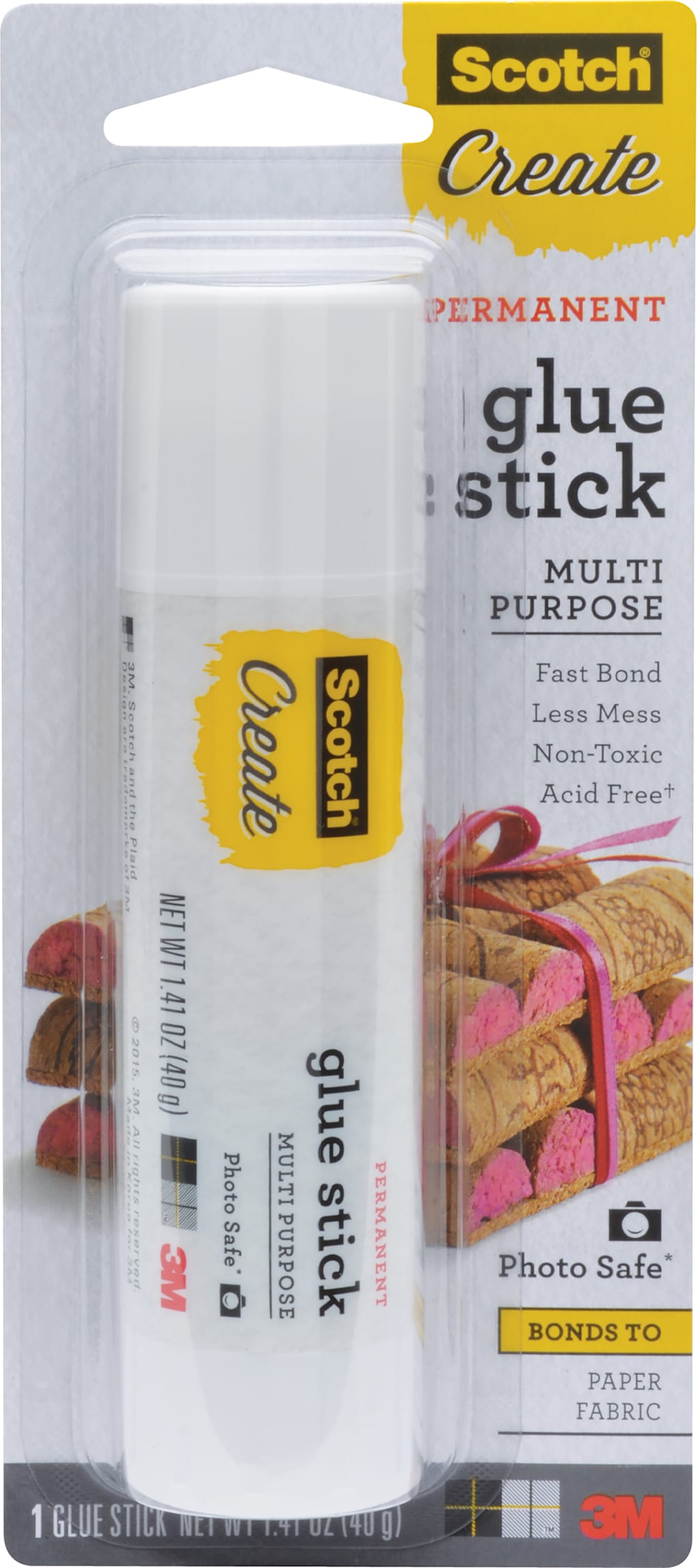 GLUE STICK CRAFT PERMANENT 1.41OZ