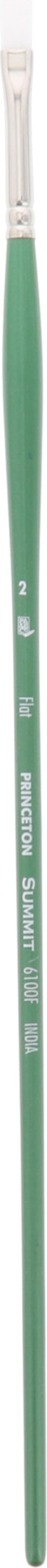 SUMMIT WHITE SYNTHETIC BRISTLE FLAT 2 LONG HANDLE