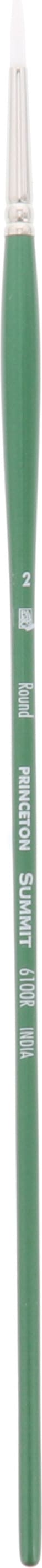 SUMMIT WHITE SYNTHETIC BRISTLE ROUND 2 LONG HANDLE