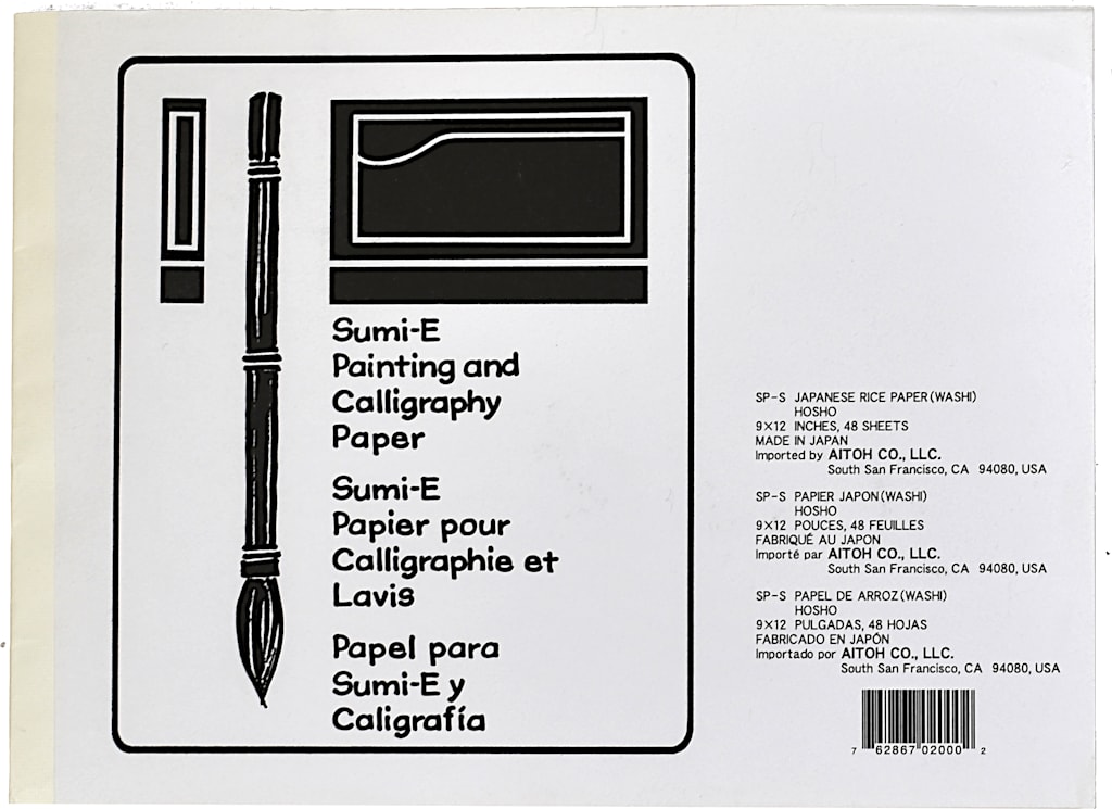 Sumi Hosho Paper Pad 9X12 48 Sheets