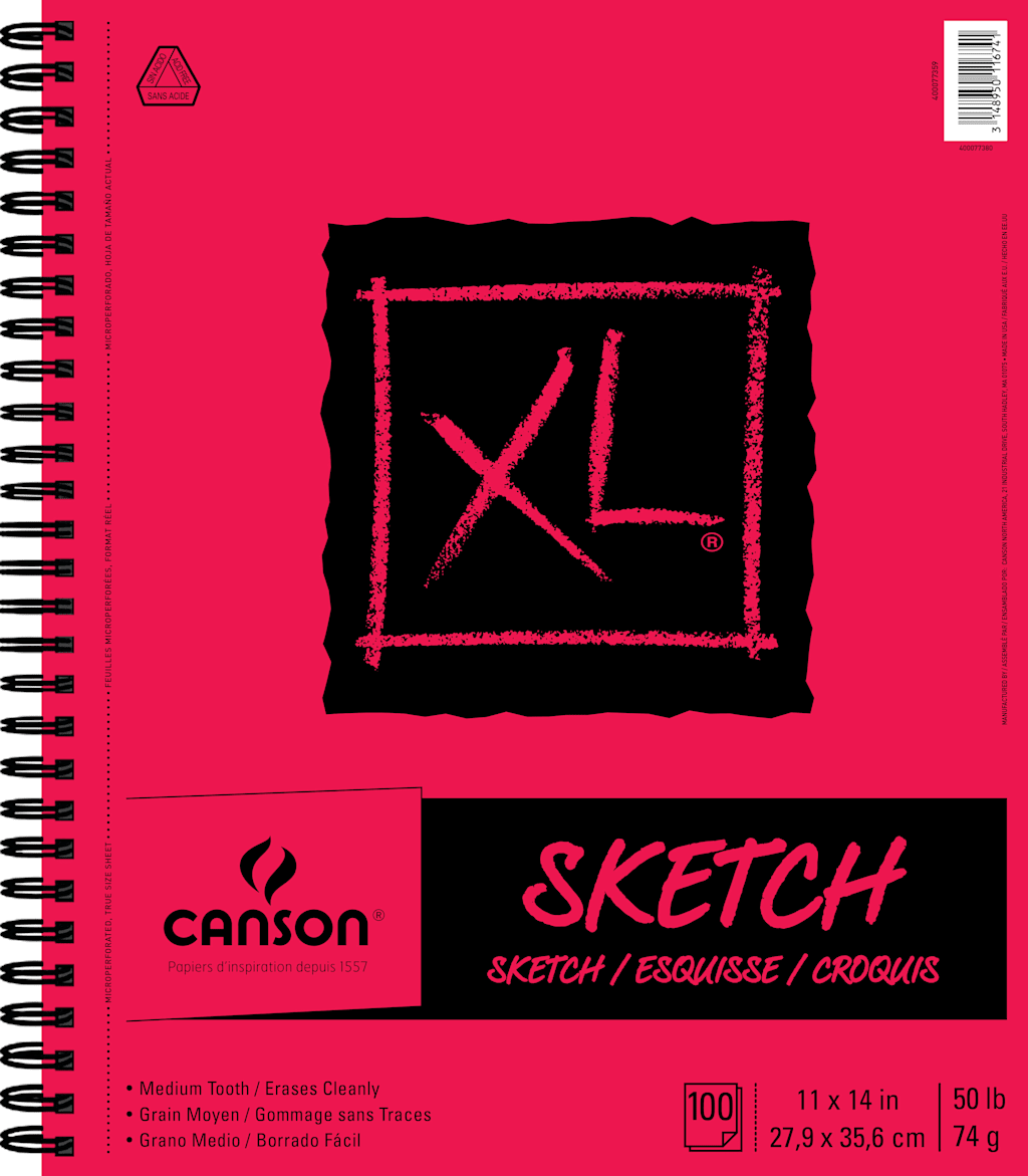 XL SKETCH SIDE-WIRE BOUND 11X14 100 SHEETS