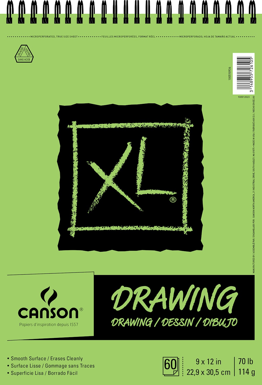 XL DRAWING PAD 9X12 60 SHEETS