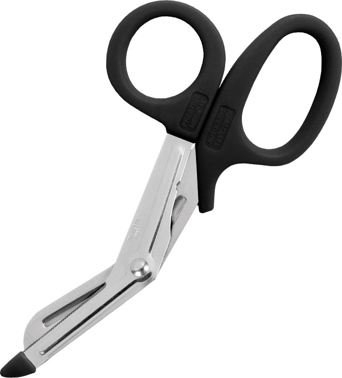 5.5IN NURSE UTILITY SCISSOR-SLIDE PACK-BLACK