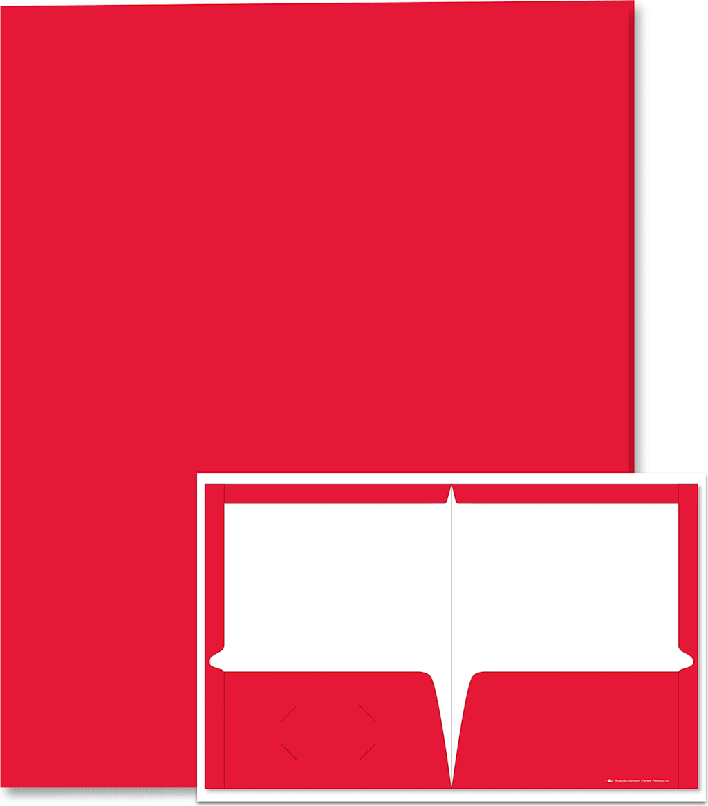 PORTFOL 2PKT LAM RED