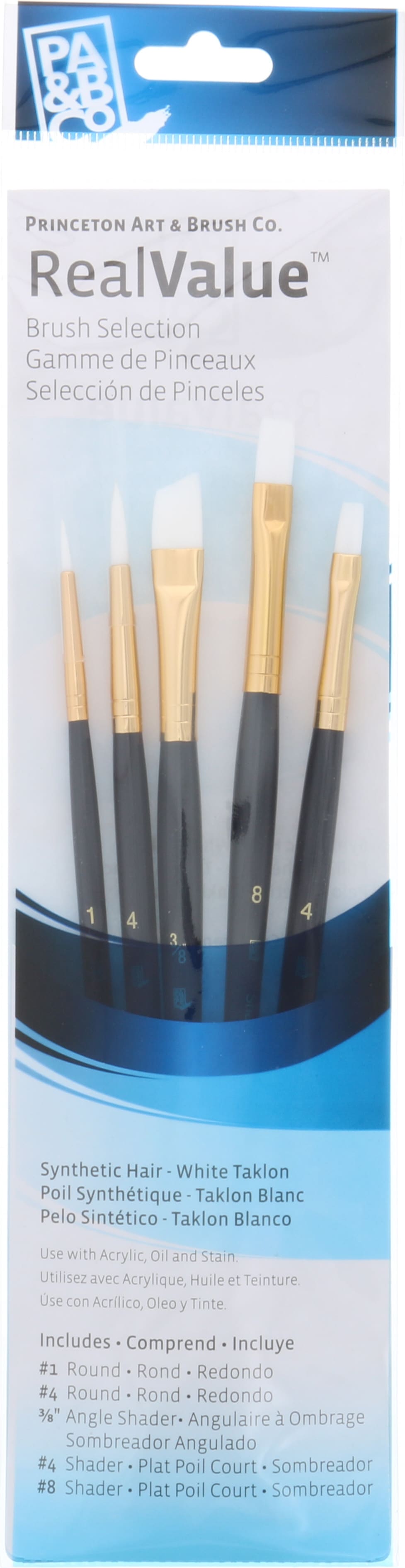 BRUSH WHITE TAKLON VALUE 5/PACK
