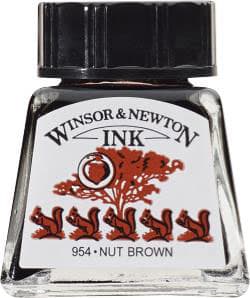 DRAWING INK 1/2OZ NUT BROWN