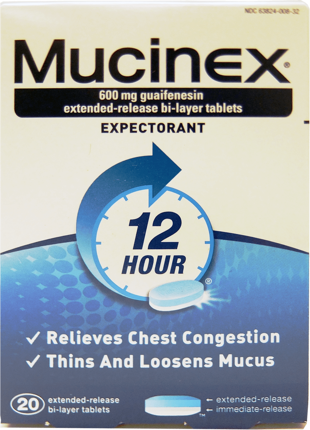 Mucinex Cough and Cold relief 20ct Tablets