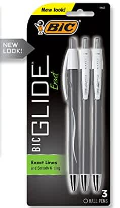 PEN BIC GLIDE MED BLK