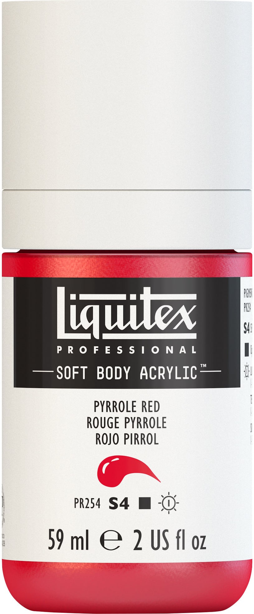 PROFESSIONAL SOFT BODY ACRYLIC 59ML PYRROLE RED