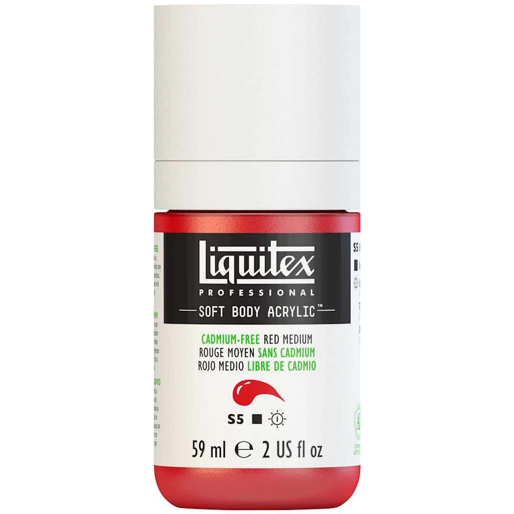 PROFESSIONAL SOFT BODY ACRYLIC 59ML CADMIUM FREE RED MEDIUM