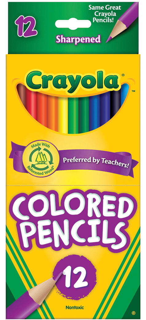 CRAYOLA COLOR PENCIL 12 PK( 12