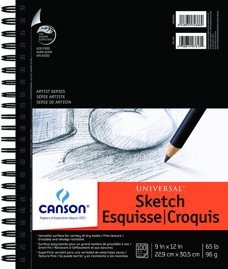 SKETCH UNVSL 9X12R 100SH 65LB