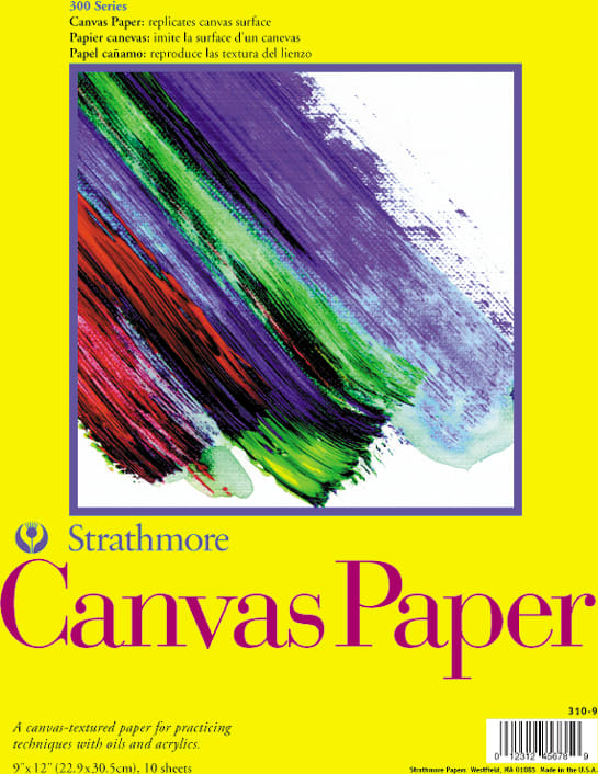 CANVAS PAPER  9X12 10 SHT(12)
