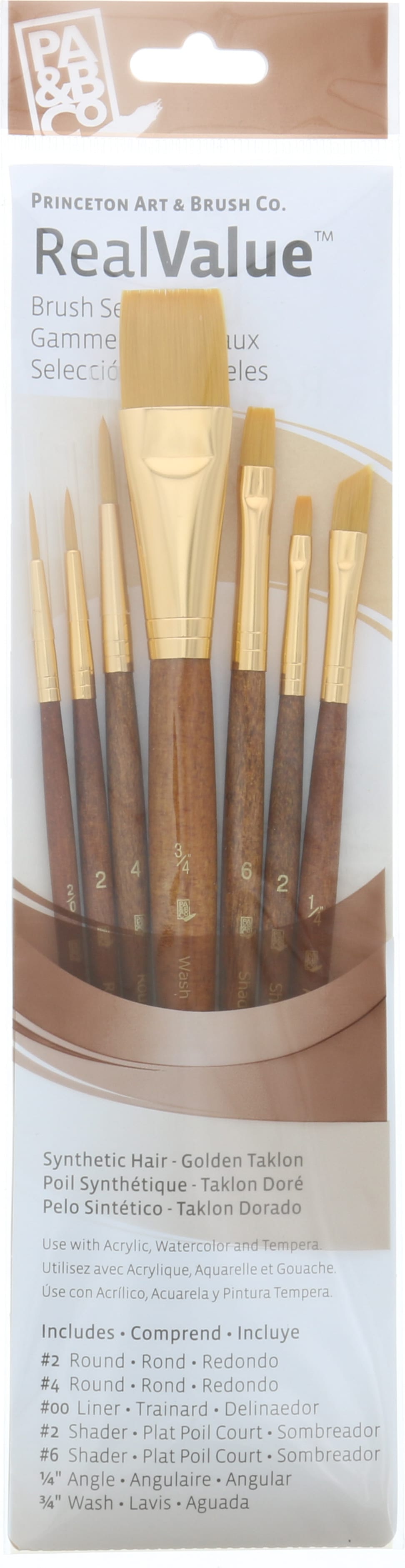 BRUSH GOLD TAKLON VALUE 7 PACK
