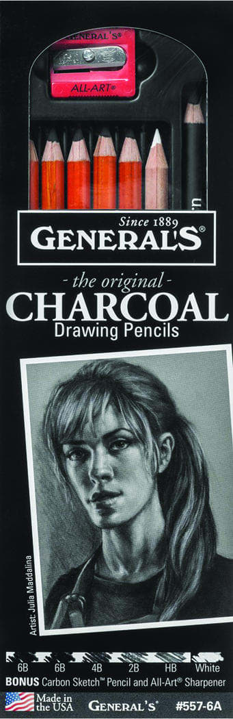 CHARCOAL DRAWING PENCIL SET