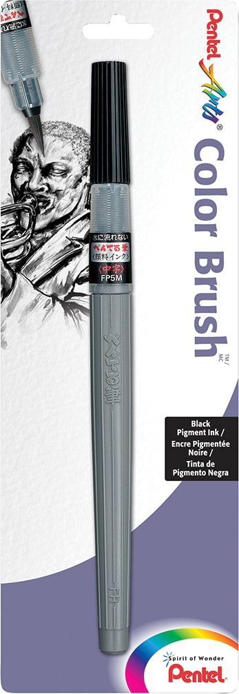 COLOR BRSH PEN BLK PGMNT CD