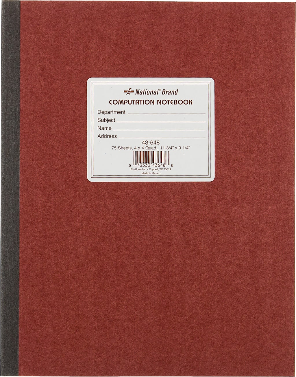 COMP NOTEBK 9.25x11.75 75SH QU