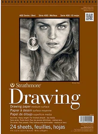 DRAW 80# MD 9X12SB PERF 24SH
