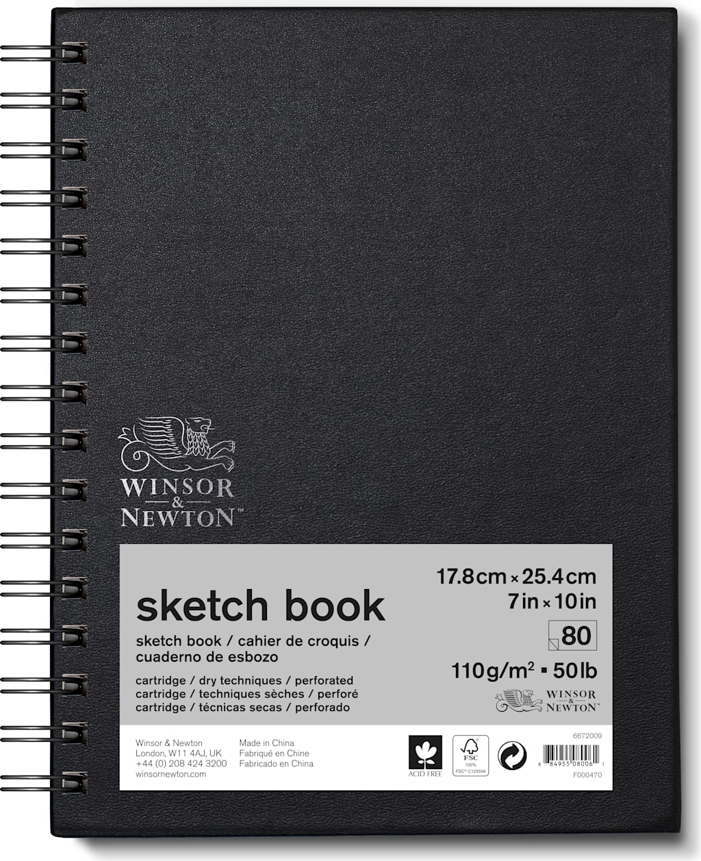 SKETCHBOOK 110G 7X10 80 SHEETS