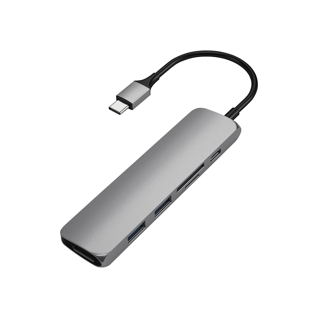 SLIMALM TYPEC MULADPT V2 SPGRY - ONLINE ONLY
