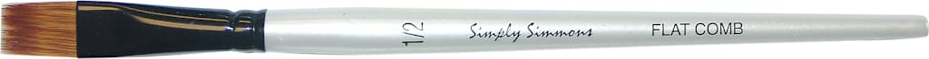 SIMPLY SIMMONS BRUSH FLAT COMB 1/2