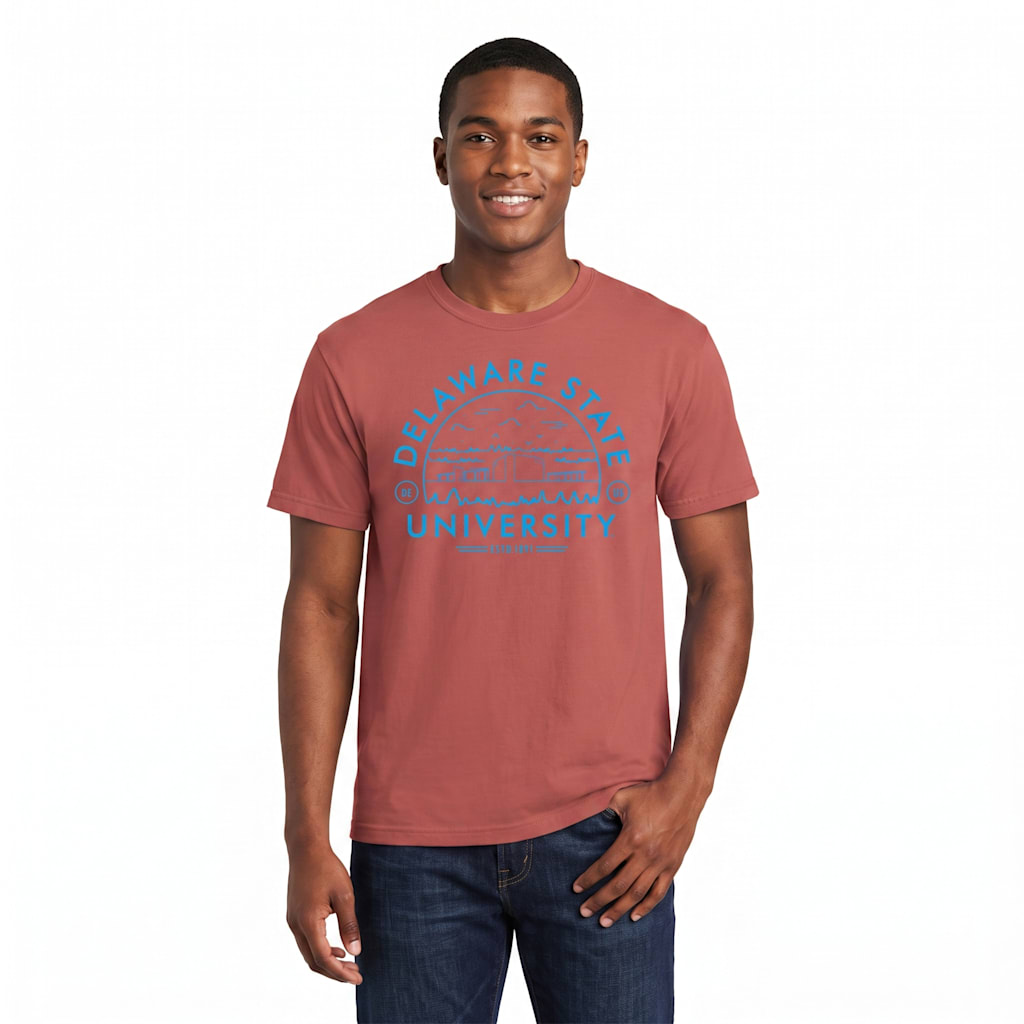 Delaware State University Garment Dye Short Sleeve T-Shirt - ONLINE ONLY