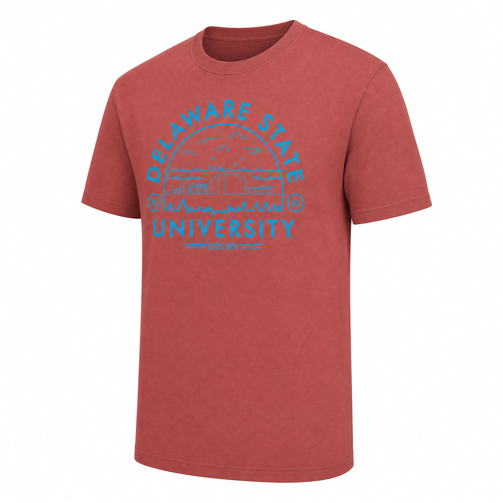 Delaware State University Garment Dye Short Sleeve T-Shirt - ONLINE ONLY