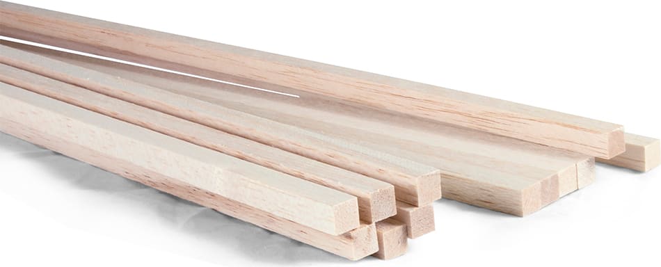 BALSA 3/8X3/8X36 12PCS