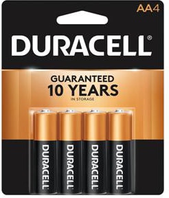 BATTERY 4PK AA DURACELL