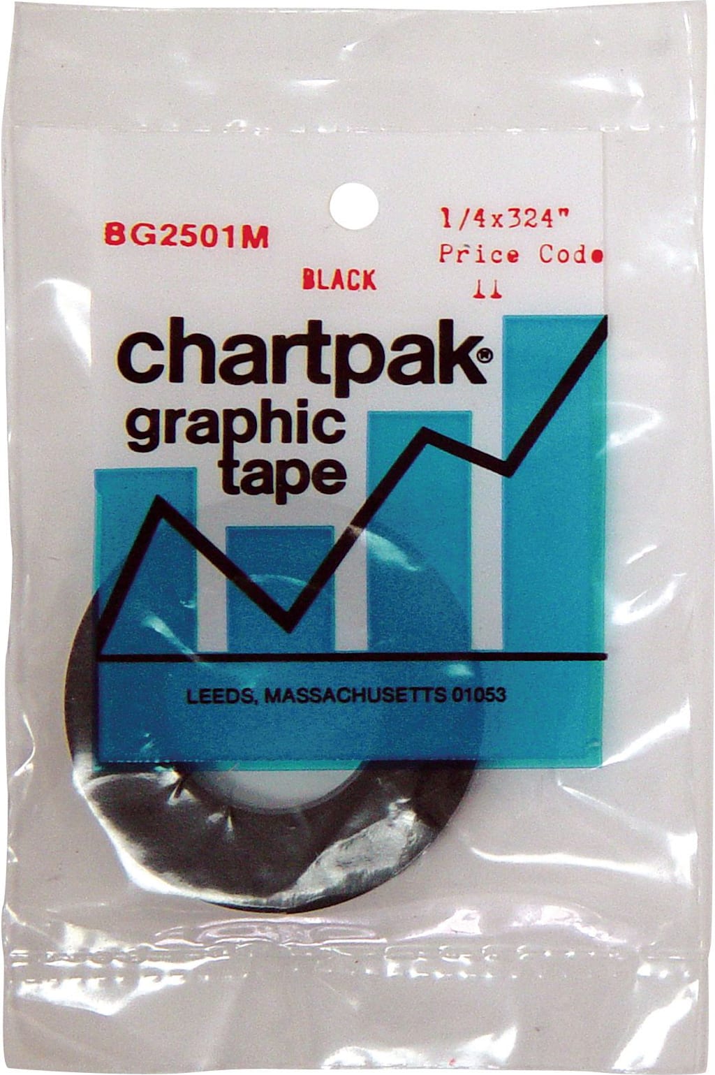BLACK MATTE TAPE 1/4 X 324