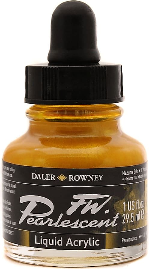 PEARLESCENT INK  1 OZ MAZUMA GOLD