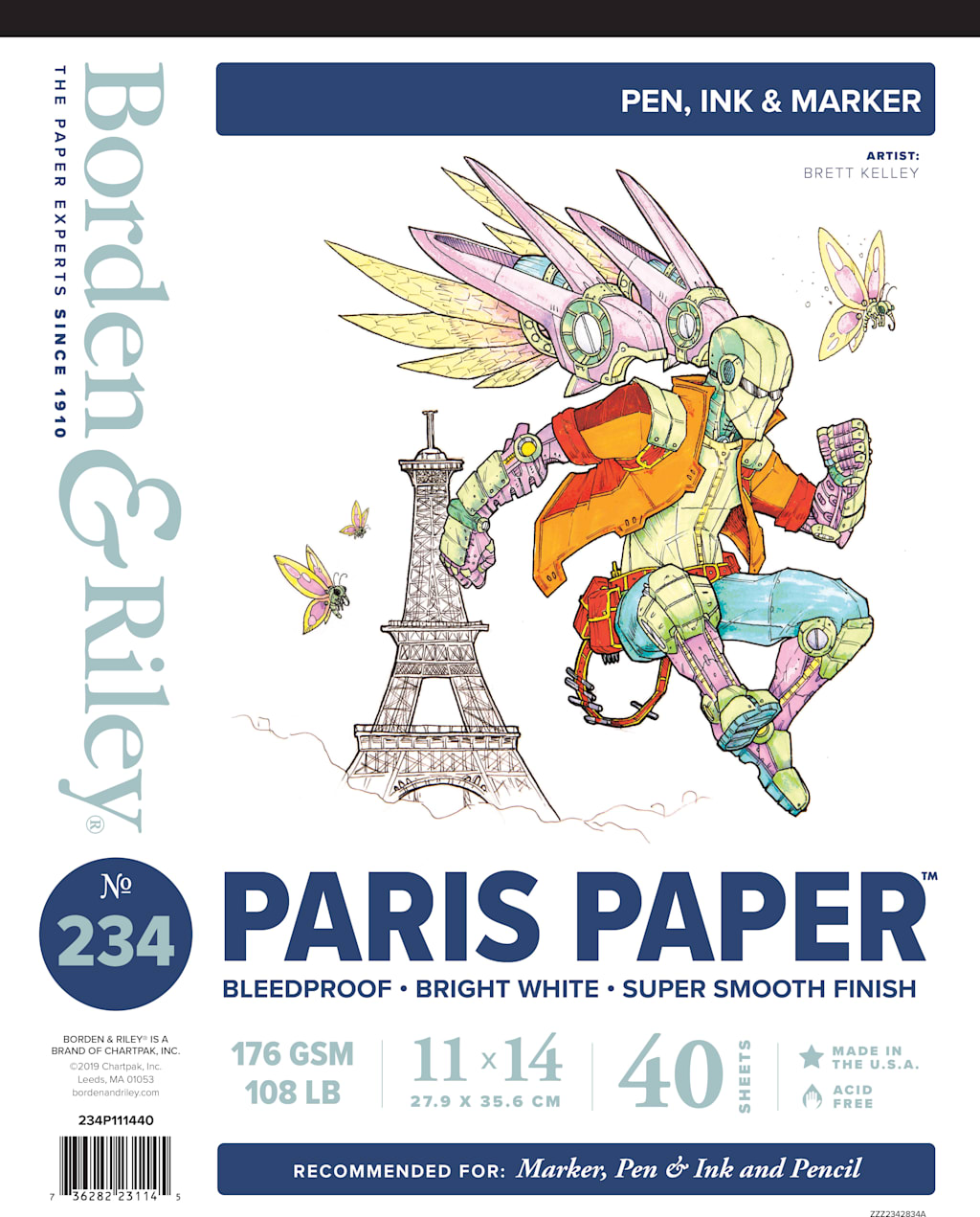 PARIS PAPER  PAD 40 SHEETS 11X14
