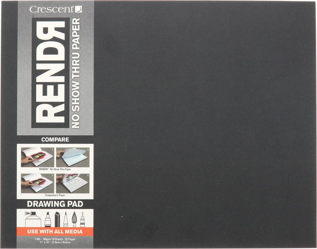 Rendr Drawing Pad Tapebound 11X14 16 Sheets