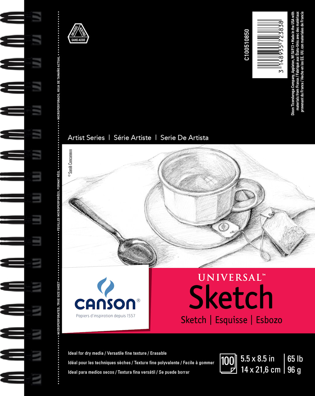 SKETCH UNISEXVERSAL 5.5X8.5 ROUGH 100 SHEETS