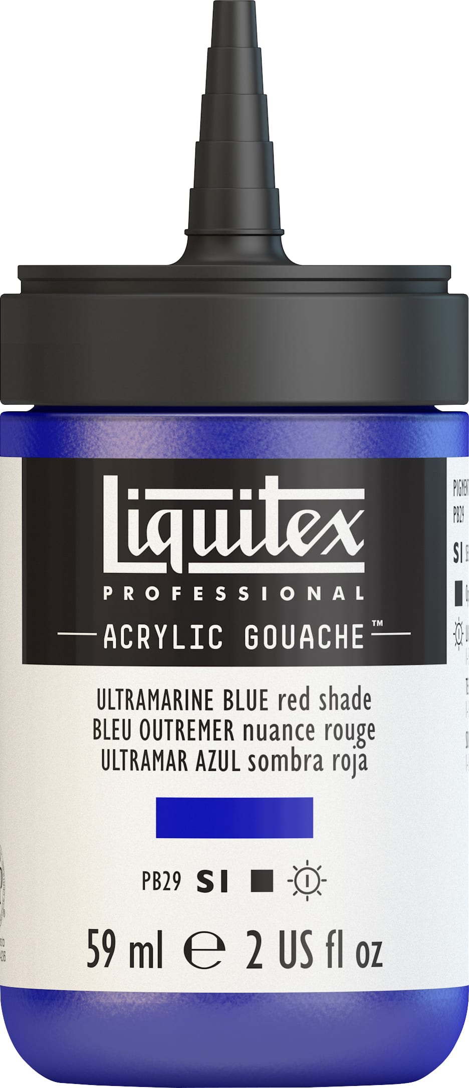 ACRYLIC GOUACHE 59ML ULTRAMARINE BLUE RED SHADE